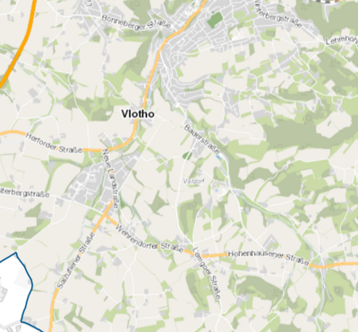 Stadtplan Vlotho© GeoPortal Kreis Herford